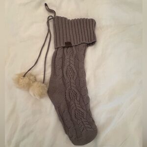 UGG Cozy Cable Knit Stocking with Pom Poms